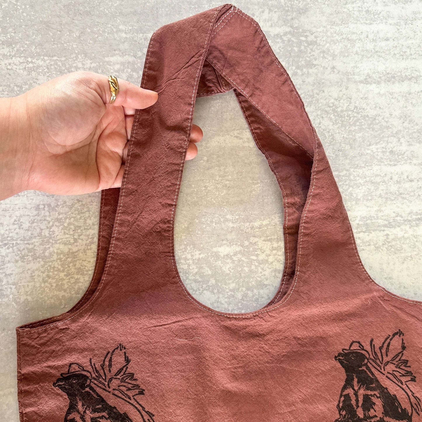 Botanically Dyed Jumping Spiders and Blueberries Tote Bag