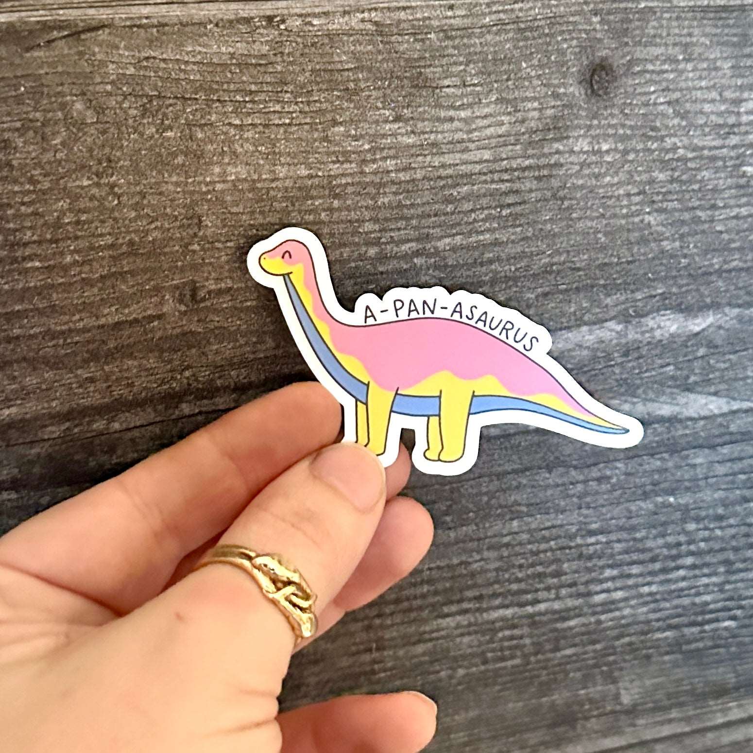 A-Pan-Asaurus | Pan Dinosaur Sticker