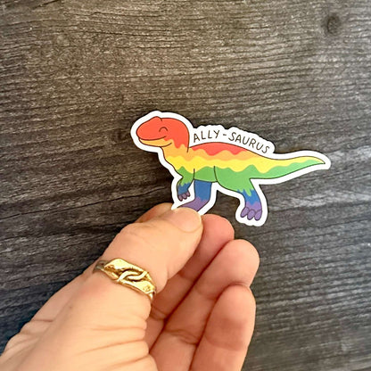 Ally-Saurus | Pride Ally Dinosaur Sticker