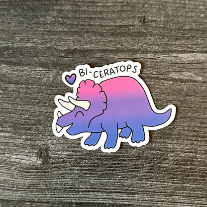 Bi-ceratops | Pride Dinosaur Sticker