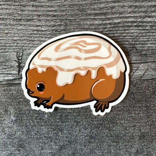 Cinnamon Roll Rain Frog Sticker