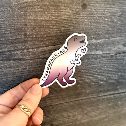 Tyrannosaur-Ace Rex | Pride Dinosaur Sticker - The Serpentry