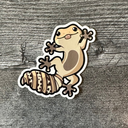 Leopard Gecko Peeker Sticker - The Serpentry
