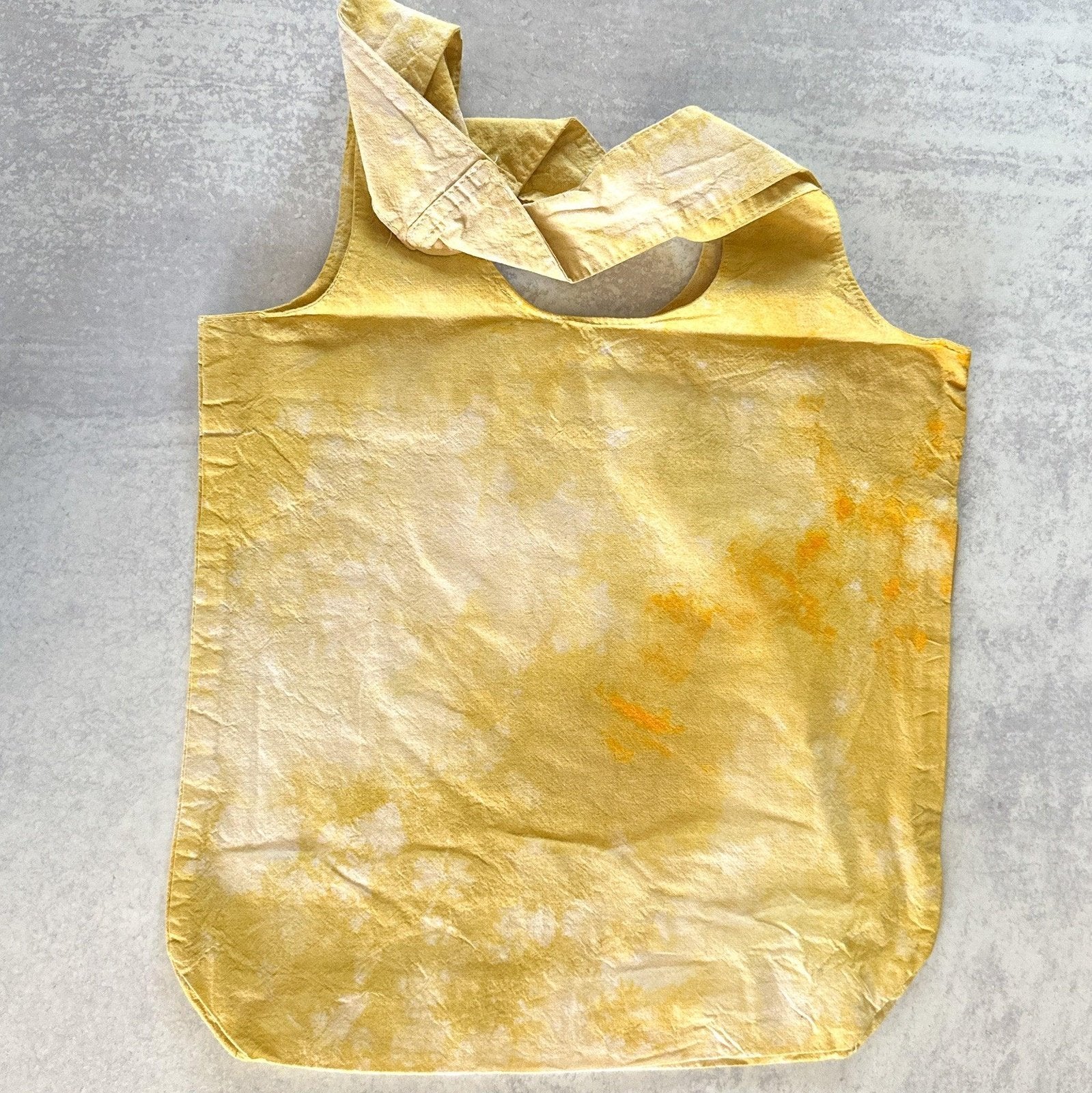 Yellow Tie-dye Ball Python Tote Bag