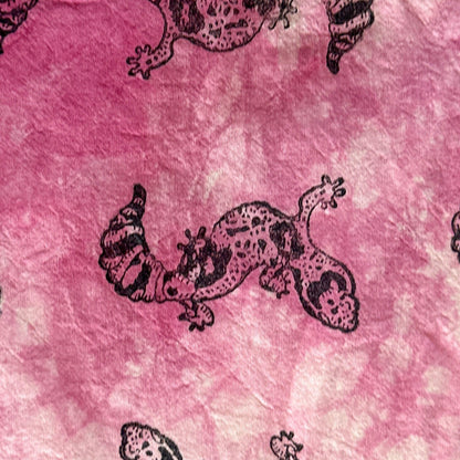 Pink Tie-dye African Fat-tailed Gecko Tote Bag - The Serpentry