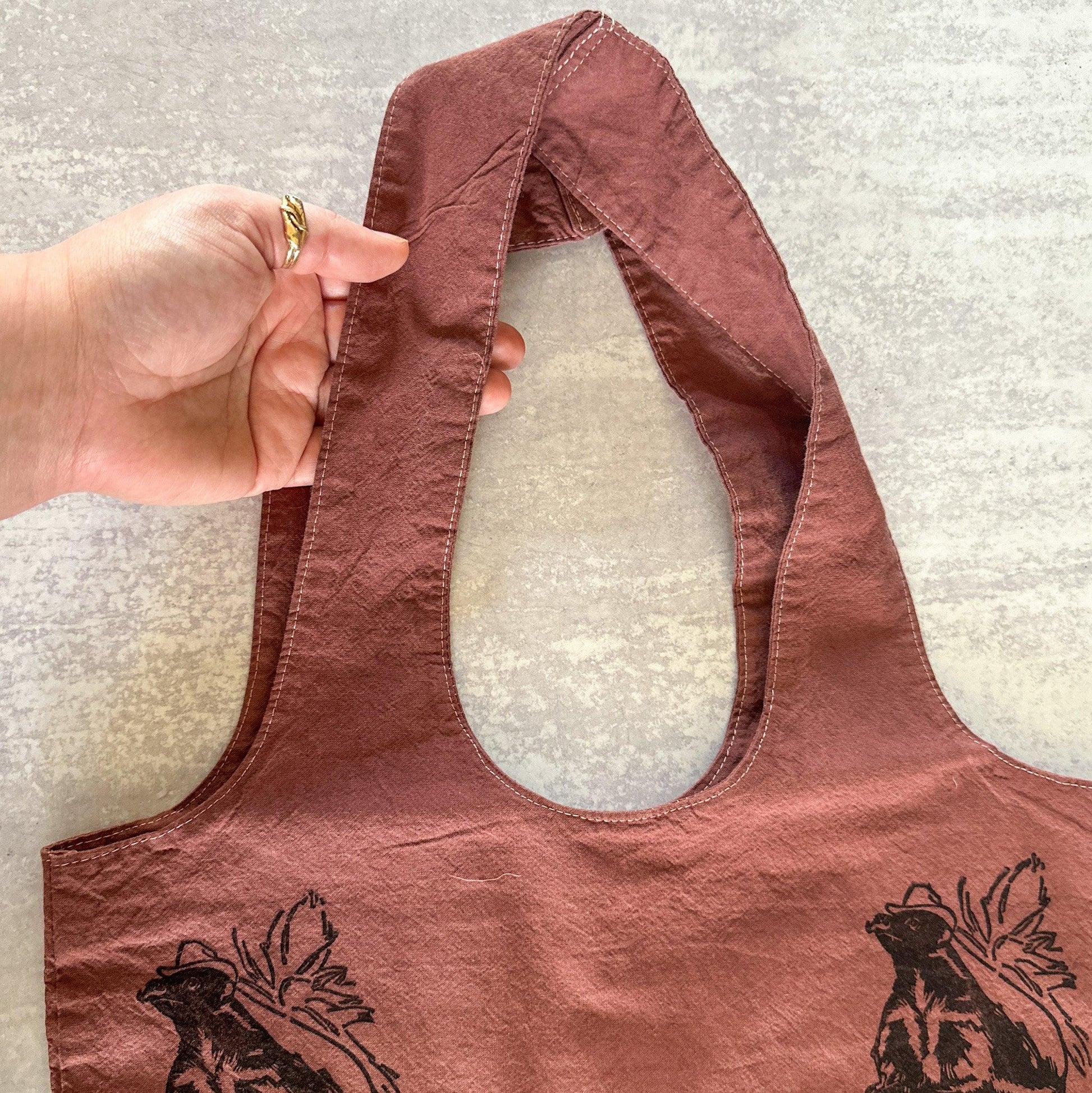 Red/Pink Tie-dye Periscoping Ball Python Tote Bag - The Serpentry